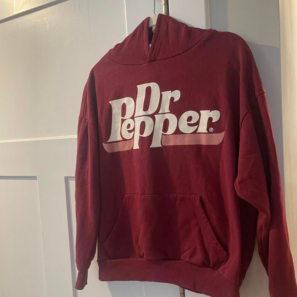 Unbranded Men's Burgundy and Red Hoodie